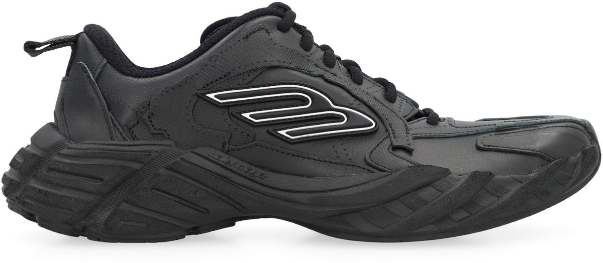 Balenciaga Shoes- BALENCIAGA Leather and Fabric Low-Top Sneakers for Women Premium Designer Casual Shoes