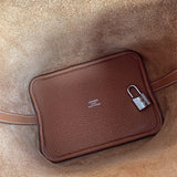 Close-up detail of sophisticated bag design