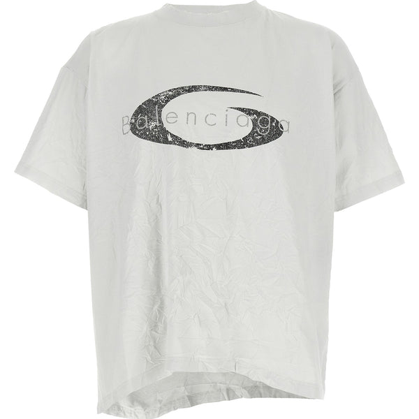 Balenciaga T-Shirts? Balenciaga Men Crinkled Effect T-Shirt Premium Designer Cotton T-Shirt