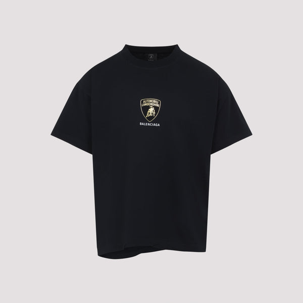 Balenciaga Polo Shirts? BALENCIAGA Men's Polo with Logo Automobili Lamborghini - FW25 Collection Premium Everyday Polo Shirt