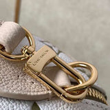 Top view of elevated modern women's handbag – women's designer-style accessory