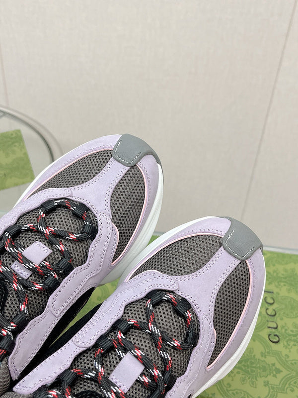 Gucci sneakers detailed view showing premium designer craftsmanship