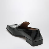 Close-up of Bottega Veneta flats hardware and fine stitching