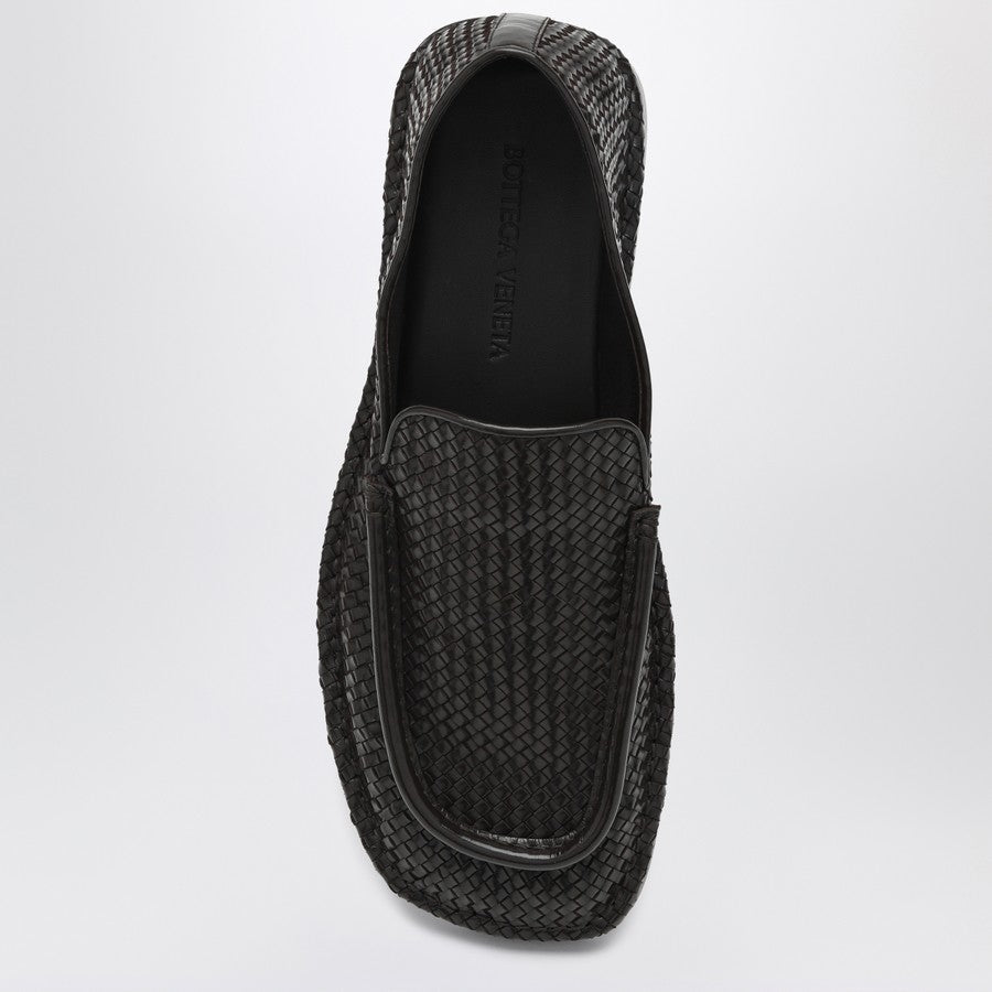 Bottega Veneta Shoes - Bottega Veneta Men Daddy Moccasins In Dark Chocolate Color Made Of Woven Leather Luxury Lifestyle Designer Footwear