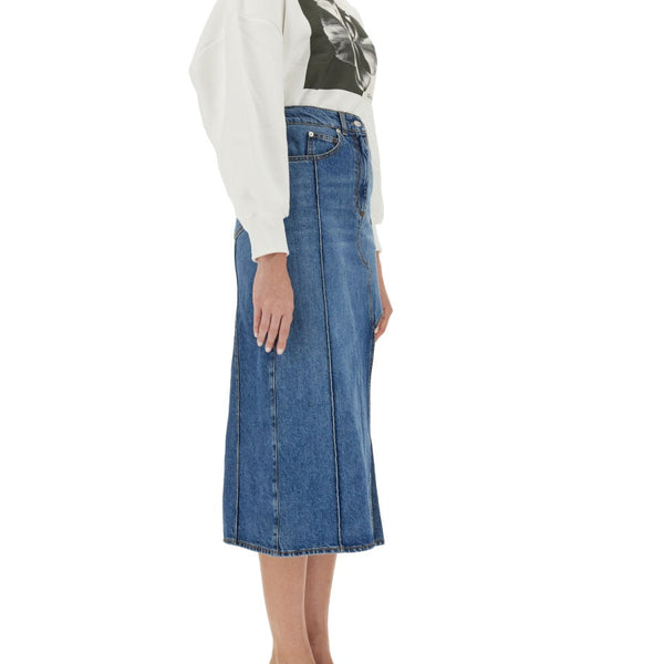 Alexander McQueen Skirts? Alexander Mcqueen Women Pencil Skirt With Cut-Out Elegant Designer Casual Skirt