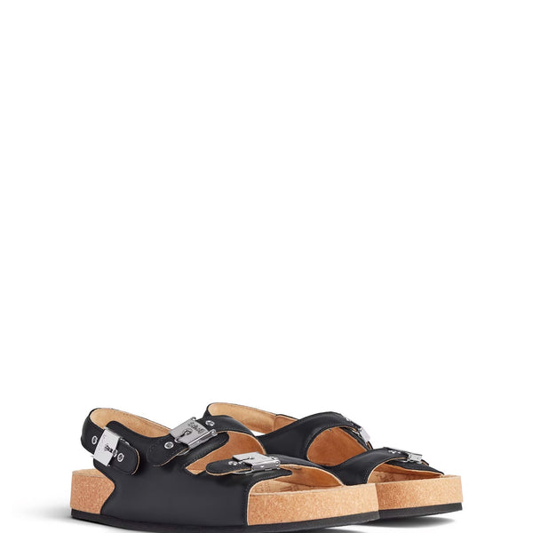 Balenciaga Shoes- BALENCIAGA Elegant 100% Leather Sandals for Women Luxury Lifestyle Designer Footwear