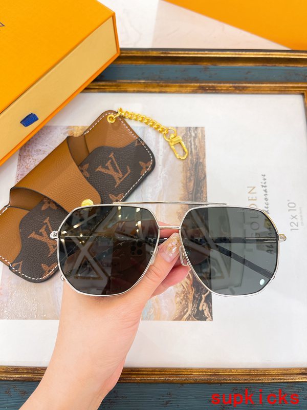 Lifestyle view of Louis Vuitton unisex sunglasses