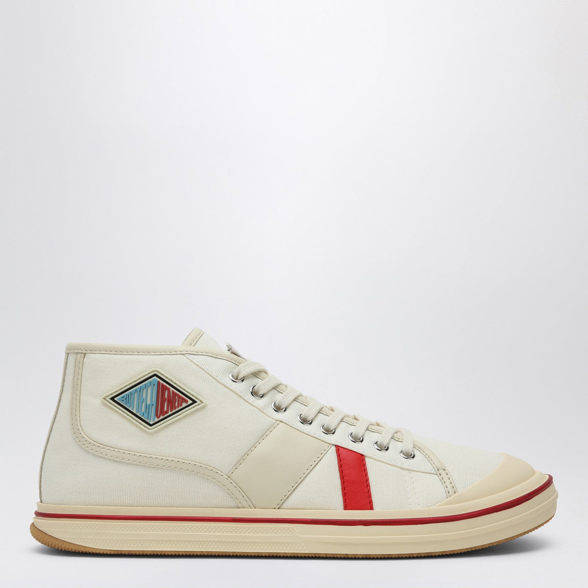 Bottega Veneta Shoes - Bottega Veneta Men Eliot Sneakers In Ivory Red Luxury Lifestyle Designer Footwear