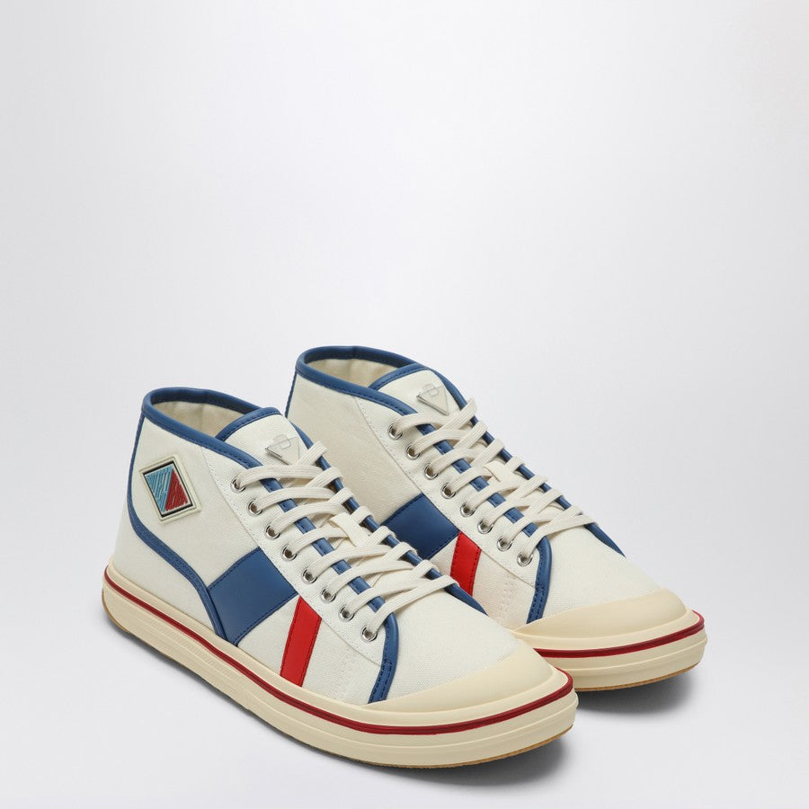 Bottega Veneta Shoes - Bottega Veneta Men Eliot Sneakers In White Red Blue Luxury Lifestyle Designer Footwear