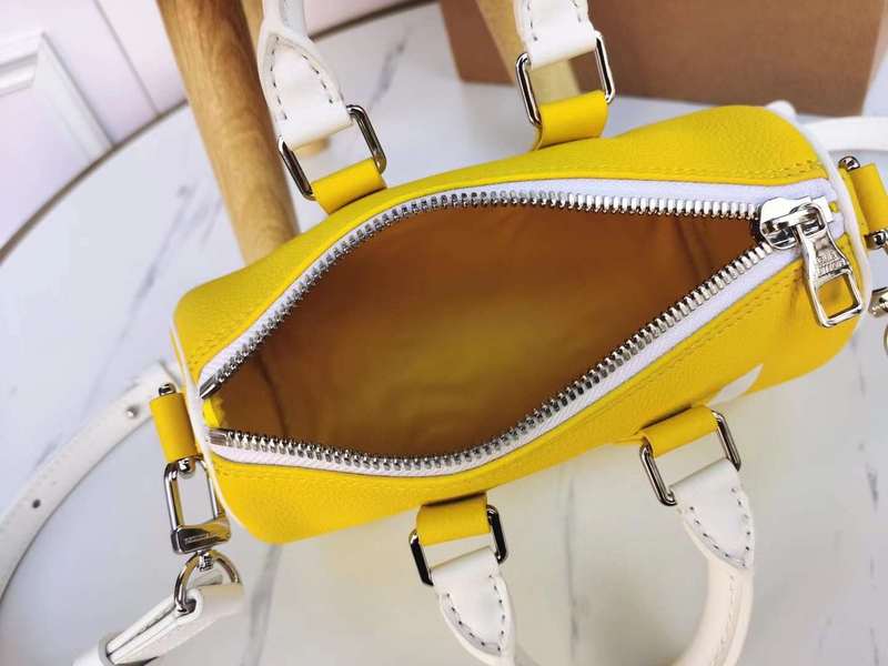Side profile of premium chic women's handbag – women's statement bag