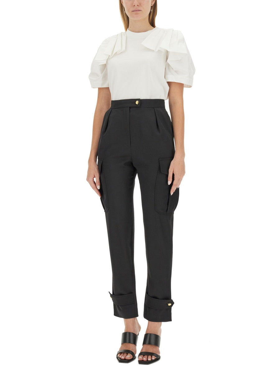Alexander McQueen Pants? Alexander Mcqueen Women Military Pants Tailored Everyday Designer Pants