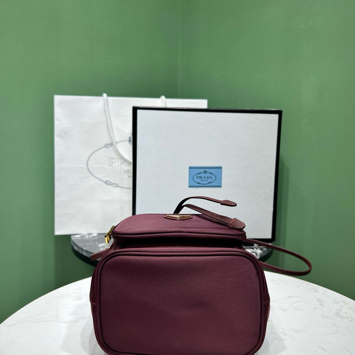 Wallets? Pd Duet Re-nylon Bucket Bag Premium Leather Designer Wallet