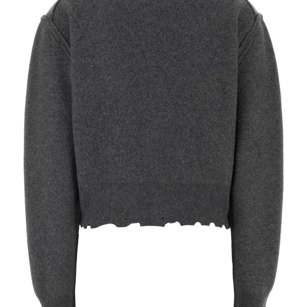 Balenciaga Sweaters- BALENCIAGA Cashmere Blend Inside-Out Cardigan Luxury Designer Knit Sweater