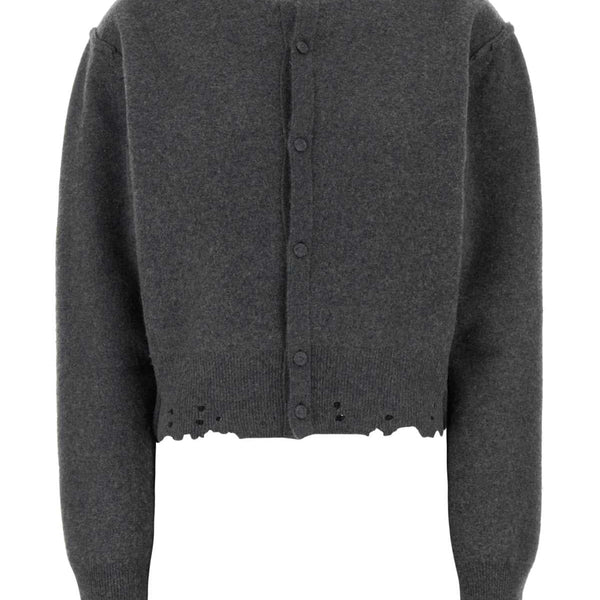 Balenciaga Sweaters- BALENCIAGA Cashmere Blend Inside-Out Cardigan Luxury Designer Knit Sweater