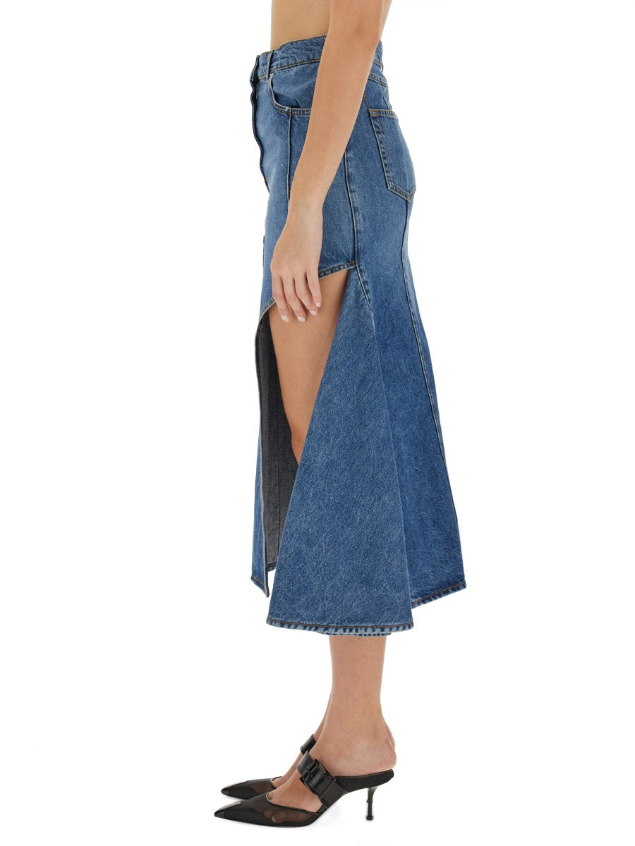 Alexander McQueen Skirts? Alexander Mcqueen Women Pencil Skirt With Cut-Out Elegant Designer Casual Skirt