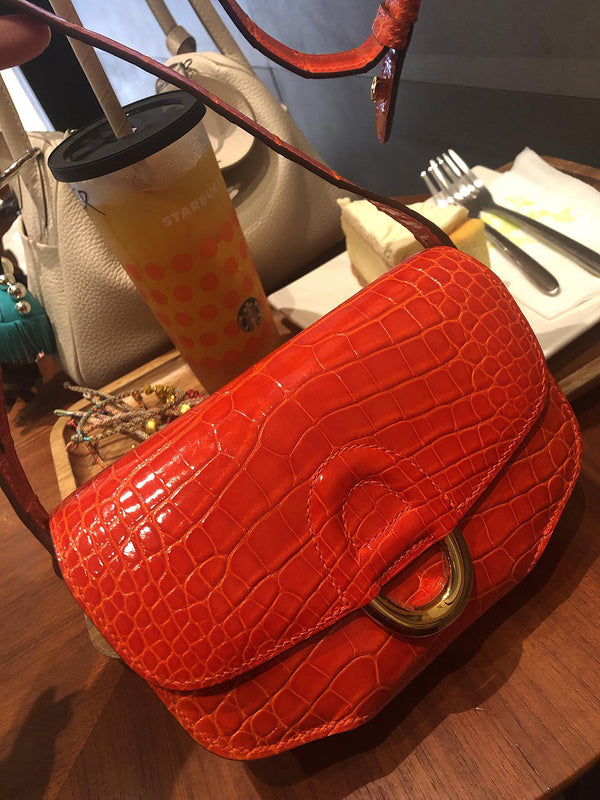 Close-up detail of curated bag design