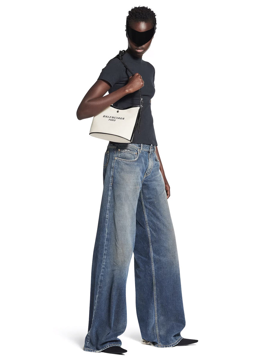 Balenciaga Bags? BALENCIAGA Canvas Shoulder Handbag - 24 CM x 20 CM Premium Designer Shoulder Bag
