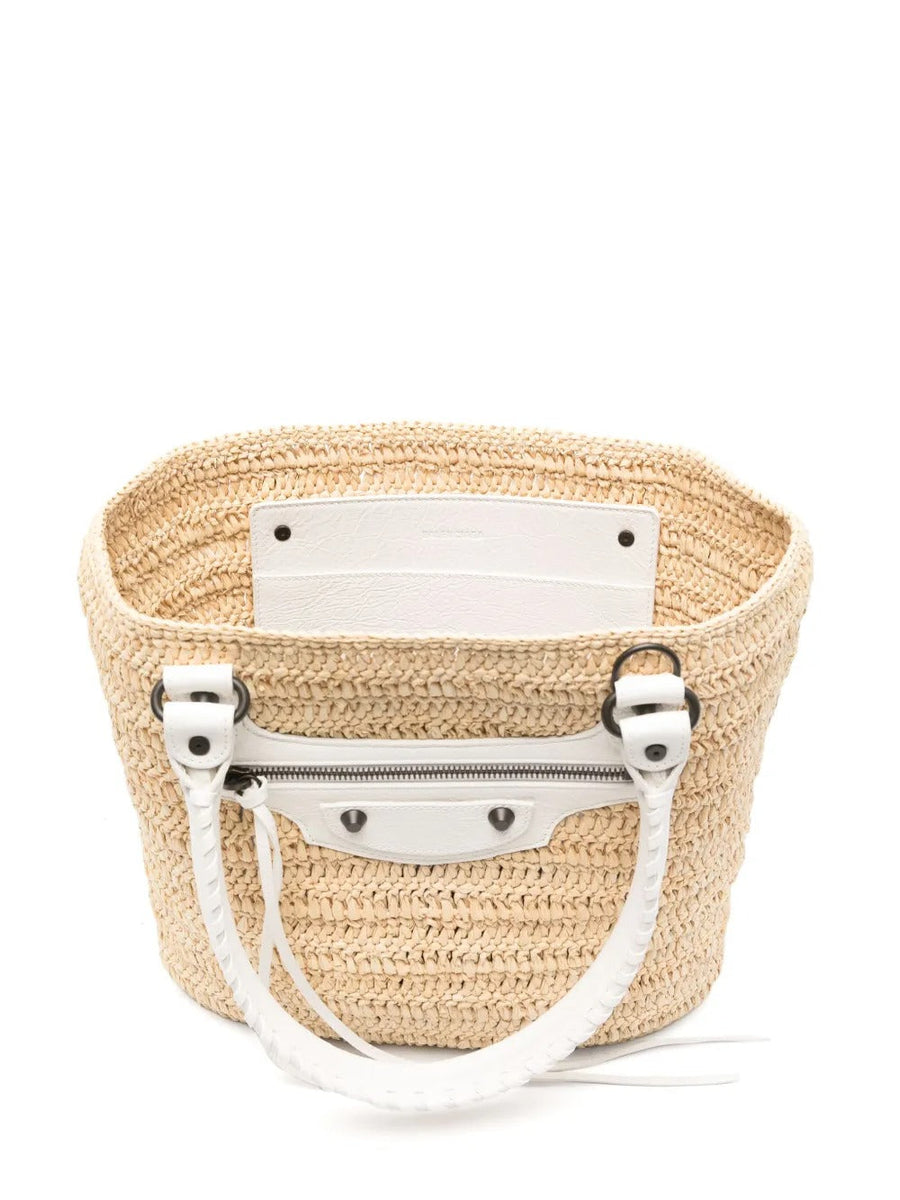 Balenciaga Bags- BALENCIAGA Le City Raffia Handbag - 26-34 CM Width Luxury Designer Leather Handbag