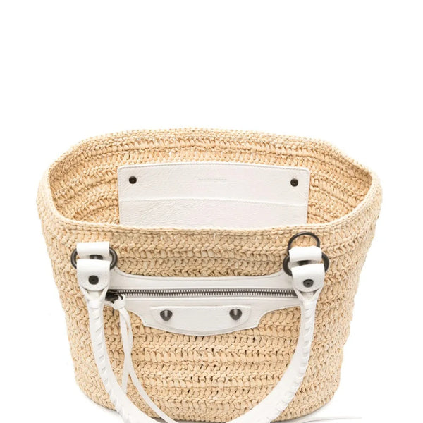 Balenciaga Bags- BALENCIAGA Le City Raffia Handbag - 26-34 CM Width Luxury Designer Leather Handbag