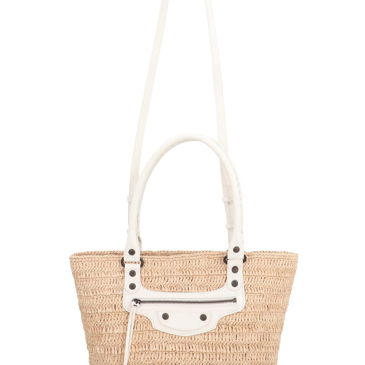 Balenciaga Bags- BALENCIAGA Le City Raffia Handbag - 26-34 CM Width Luxury Designer Leather Handbag