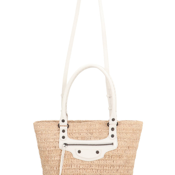 Balenciaga Bags- BALENCIAGA Le City Raffia Handbag - 26-34 CM Width Luxury Designer Leather Handbag