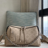  streamlined structured bag detail view showing craftsmanship
