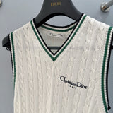 Front view of Christian Dior premium Vest with iconic logo hardware