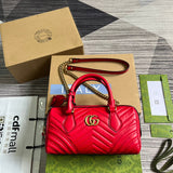 Side profile of modern signature women's handbag – women's luxury accessory