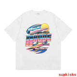Full styled look of Rhude luxury clothing with signature branding