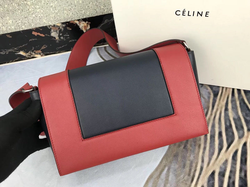 Back view of statement modern women's handbag – women's statement bag