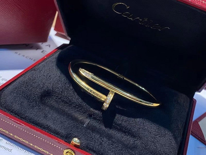 Angled view of Cartier unisex jewelry piece