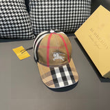 Close-up detail view of Burberry unisex cap