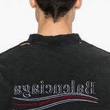Balenciaga premium t-shirts & tops detail and craftsmanship close-up