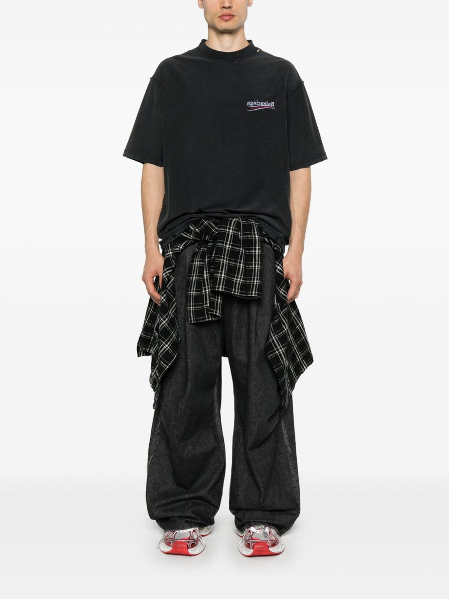 Balenciaga T-Shirts- BALENCIAGA Inside-Out Large T-Shirt Casual Everyday Designer Tee