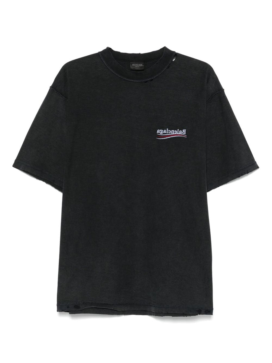 Balenciaga T-Shirts- BALENCIAGA Inside-Out Large T-Shirt Casual Everyday Designer Tee