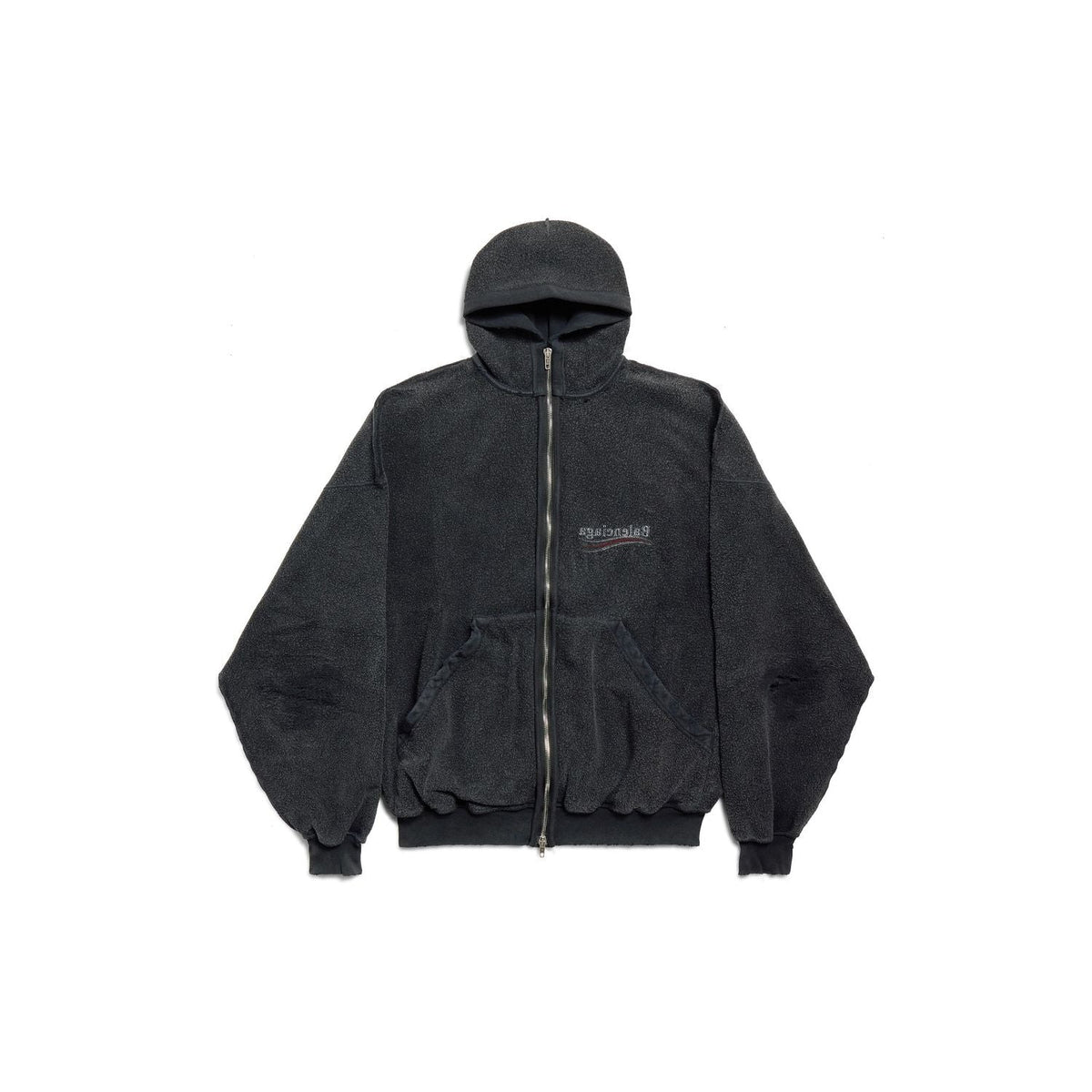 Balenciaga Hoodies? BALENCIAGA Large Zip-Up Hoodie for Men Comfortable Luxury Streetwear Hoodie