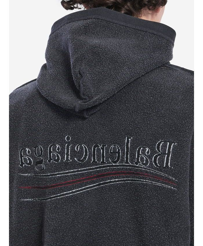Balenciaga Hoodies? BALENCIAGA Large Zip-Up Hoodie for Men Comfortable Luxury Streetwear Hoodie