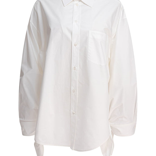 Balenciaga Tops- BALENCIAGA Blouse with Knotted Cuffs Elegant Everyday Designer Top