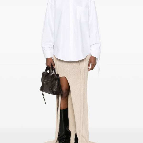 Balenciaga Tops- BALENCIAGA Knotty Cuff Blouse Premium Designer Casual Top