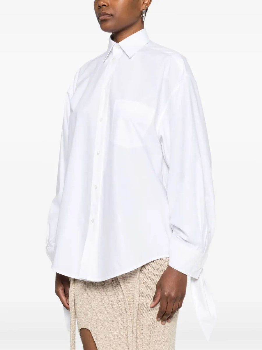 Balenciaga Tops- BALENCIAGA Knotty Cuff Blouse Premium Designer Casual Top