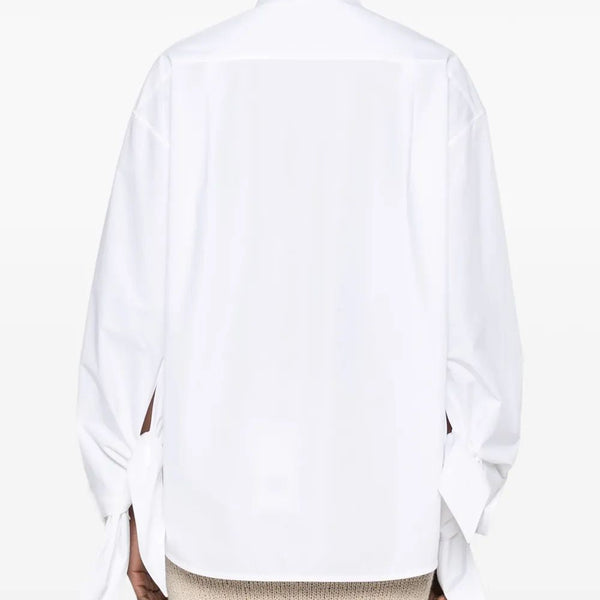 Balenciaga Tops- BALENCIAGA Knotty Cuff Blouse Premium Designer Casual Top