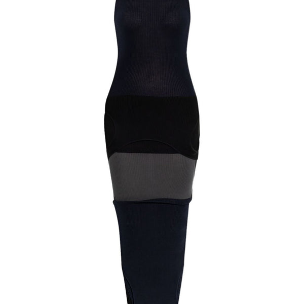 Balenciaga Dresses- BALENCIAGA Maxi Layered Ribbed Dress with Cut-Out Details Luxury Party Occasion Dress
