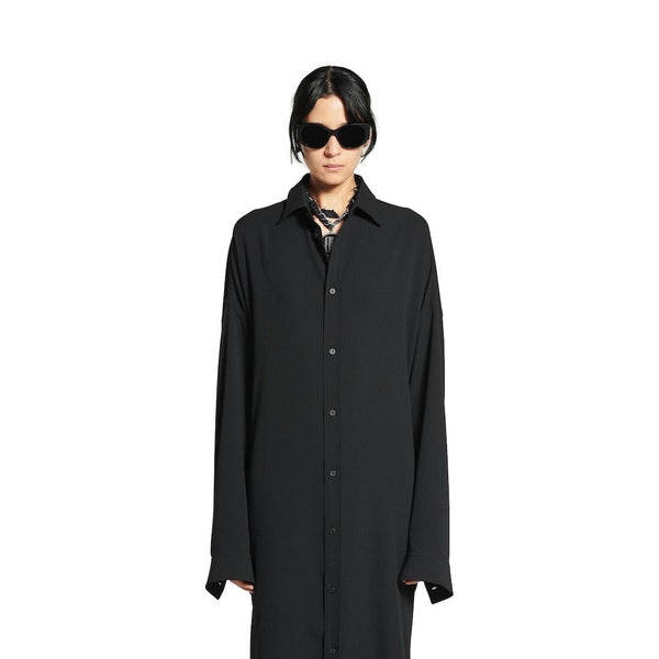 Balenciaga Tops? BALENCIAGA Shirt Dress with Intertwined Ribbons Premium Designer Casual Top