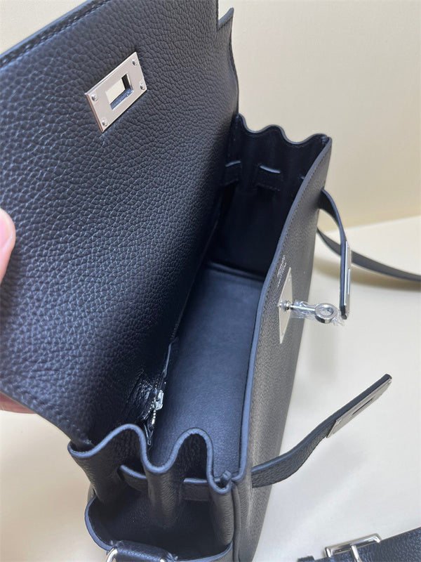 Close-up detail of clean-lined bag design