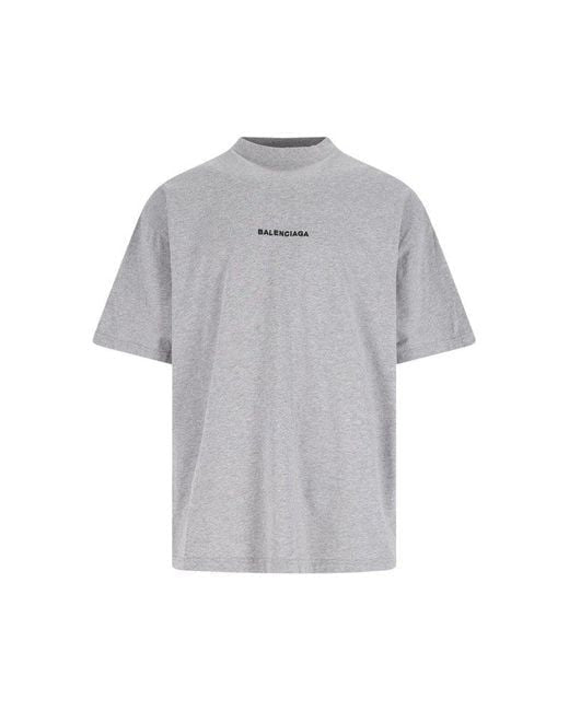 Balenciaga T-Shirts? BALENCIAGA Oversized Cotton Crew-Neck T-Shirt - FW25 - Size Guide Included Casual Everyday Designer Tee