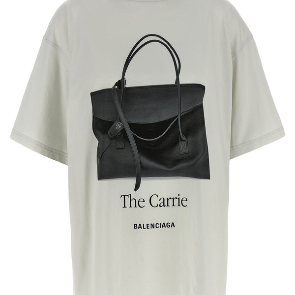Balenciaga T-Shirts? Balenciaga Women 'The Carrie' T-Shirt Premium Designer Cotton T-Shirt