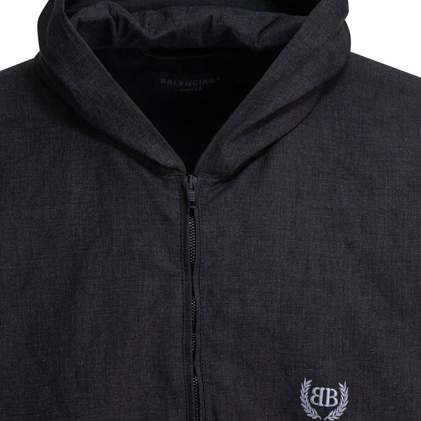 Balenciaga Jackets? BALENCIAGA Hooded Zip-Up Jacket for Men - FW25 Stylish Everyday Designer Outerwear
