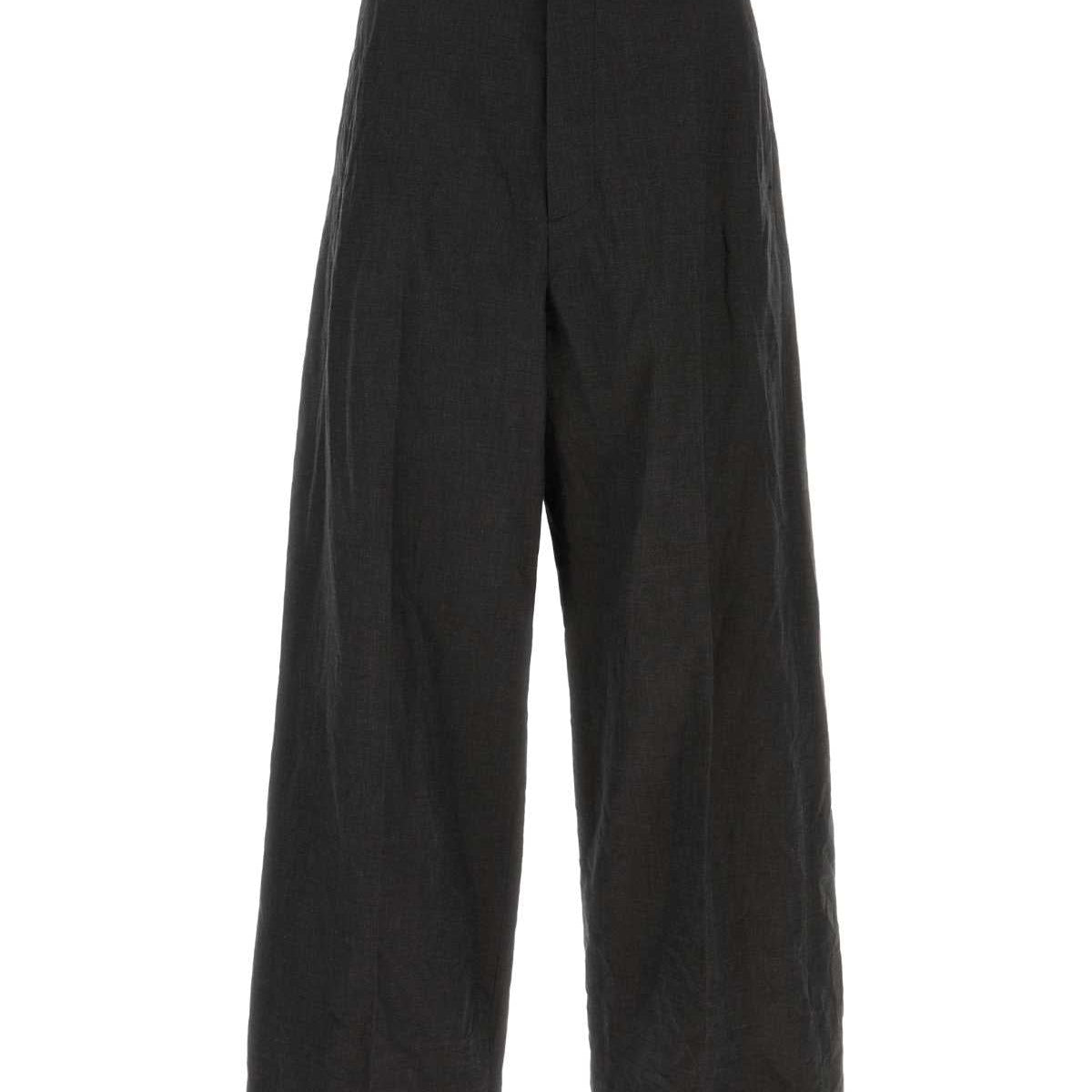 Balenciaga Pants? BALENCIAGA Luxe Large Fit Linen Blend Pant Tailored Everyday Designer Pants