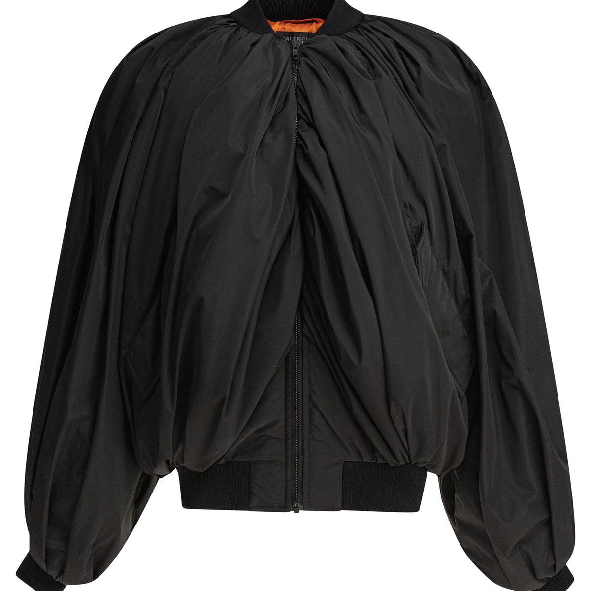 Balenciaga Jackets? BALENCIAGA Draped Bomber Jacket for Women Premium Casual Designer Jacket