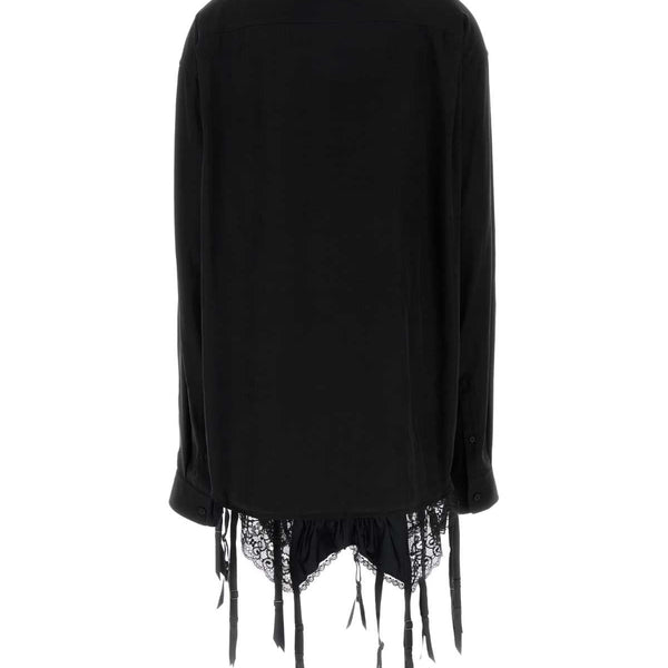 Balenciaga Tops- BALENCIAGA Lingerie-Style Mini Shirt Elegant Everyday Designer Top
